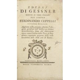 Idillj di Gessner ridotti in versi italiani dal Signor Ferdinando …