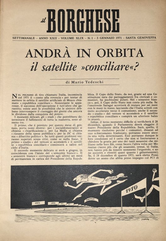 Il Borghese. Settimanale. Anno XXII - 1971. Direttore: L. Longanesi. … | Immagine Gallery 2
