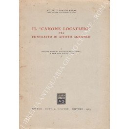 Il canone locatizio" nel contratto di affitto agricolo"