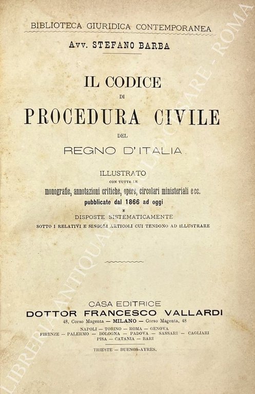 Il codice di procedura civile del Regno d'Italia. Illustrato con … | Immagine Gallery 2