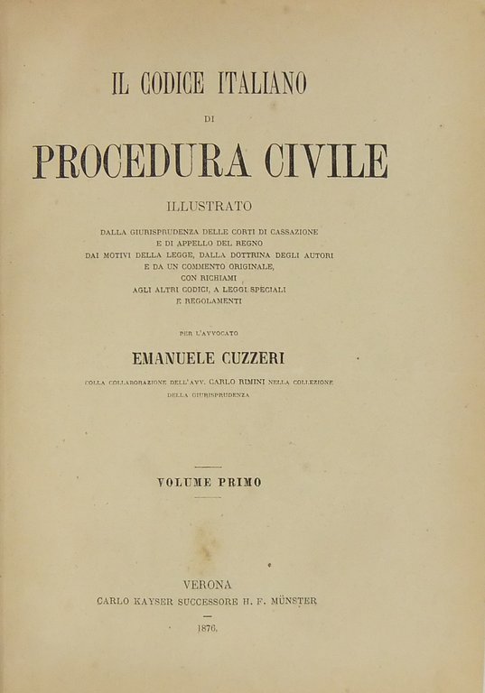 Il Codice italiano di procedura civile illustrato. Vol. I | Immagine Gallery 2