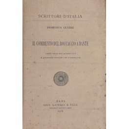 Il commento del Boccaccio a Dante. Limiti della sua autenticità …