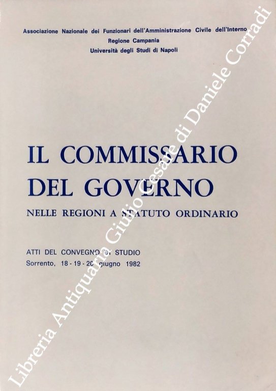 Il commissario del governo nelle regioni a statuto ordinario. Atti … | Immagine Gallery 2