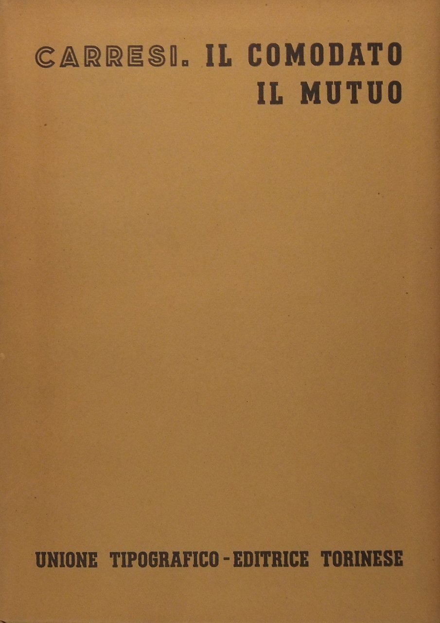 Il comodato. Il mutuo | Immagine principale
