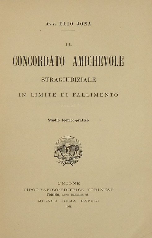 Il concordato amichevole stragiudiziale in limite di fallimento. Studio teorico-pratico | Immagine Gallery 2