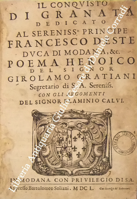 Il conquisto di Granata. poema heroico. con gli argomenti del … | Immagine Gallery 2