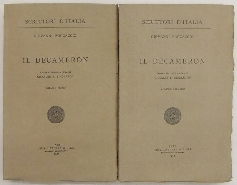 Il Decameron. Nuova edizione a cura di Charles S. Singleton | Immagine Gallery 2