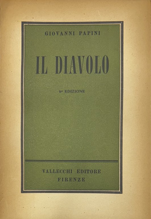 Il diavolo. Appunti per una futura diabologia. Con otto tavole … | Immagine Gallery 2