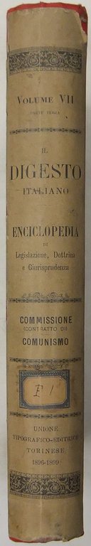 Il Digesto Italiano. Enciclopedia metodica e alfabetica di legislazione dottrina … | Immagine Gallery 2