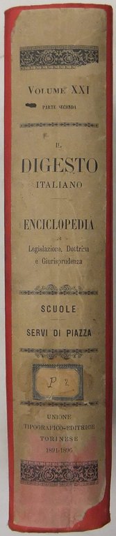 Il Digesto Italiano. Enciclopedia metodica e alfabetica di legislazione dottrina … | Immagine Gallery 2