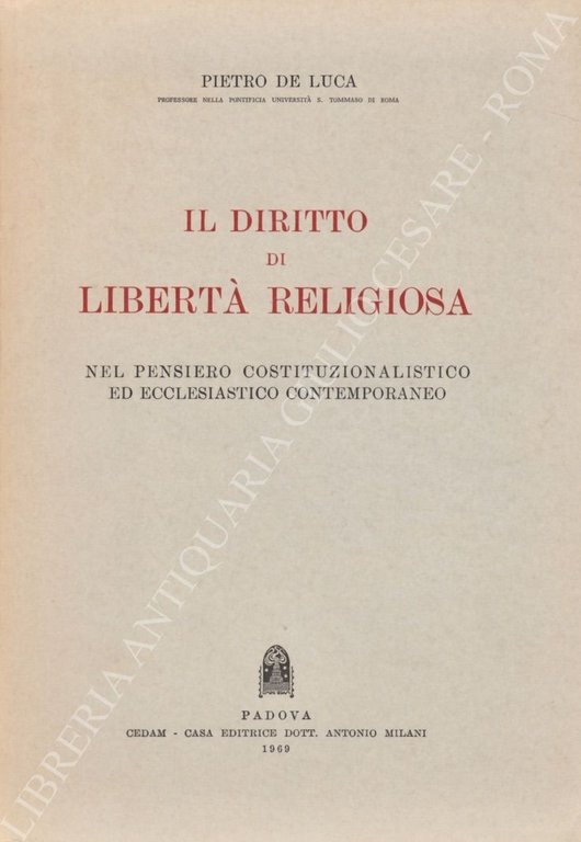 Il diritto di libertà religiosa nel pensiero costituzionalistico ed ecclesiastico … | Immagine Gallery 2
