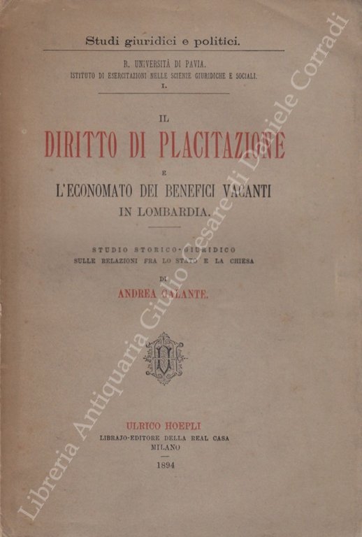 Il diritto di placitazione e l'economato dei benefici vacanti in … | Immagine Gallery 2