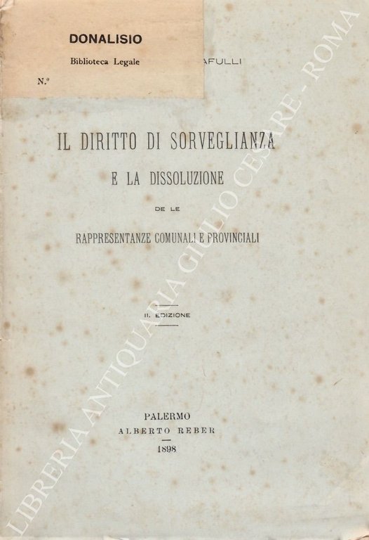 Il diritto di sorveglianza e la dissoluzione de le rappresentanze … | Immagine Gallery 2