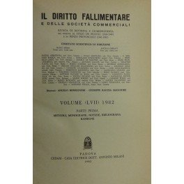 Il Diritto Fallimentare e delle societa commerciali. Rivista di dottrina …