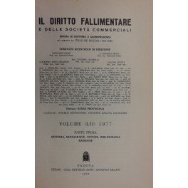 Il Diritto Fallimentare e delle societa commerciali. Rivista di dottrina …