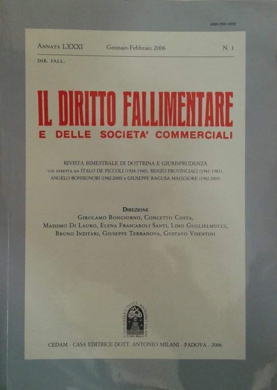 Il Diritto Fallimentare e delle società commerciali. Rivista di dottrina … | Immagine Gallery 2