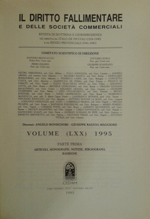 Il Diritto Fallimentare e delle società commerciali. Rivista di dottrina … | Immagine Gallery 2