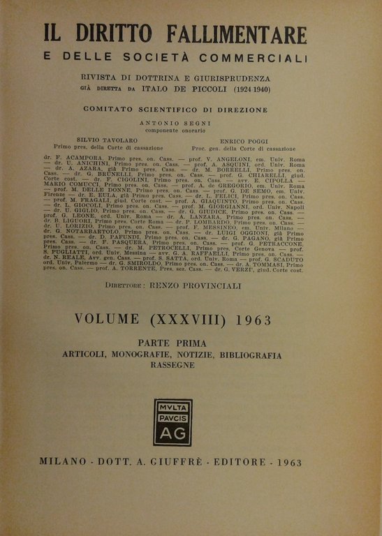Il Diritto Fallimentare e delle società commerciali. Rivista di dottrina … | Immagine Gallery 2