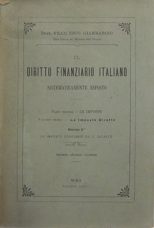Il diritto finanziario italiano sistematicamente esposto. Parte seconda - Le … | Immagine Gallery 2