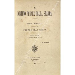 Il diritto penale della stampa. Studi e proposte | Immagine principale