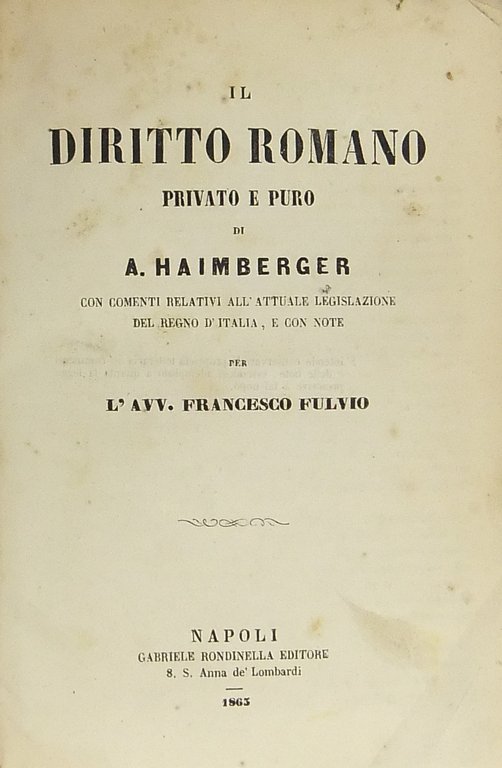 Il diritto romano privato e puro. Con comenti relativi all'attuale … | Immagine Gallery 2