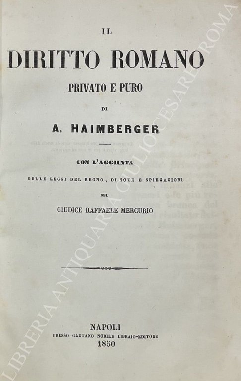 Il diritto romano privato e puro. Con l'aggiunta delle leggi … | Immagine Gallery 2