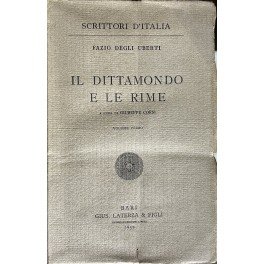 Il Dittamondo e le rime. A cura di Giuseppe Corsi. …