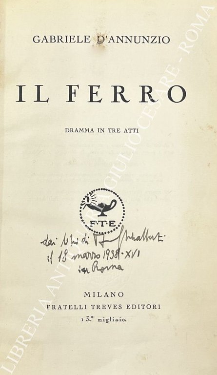 Il ferro. Dramma in tre atti | Immagine Gallery 2