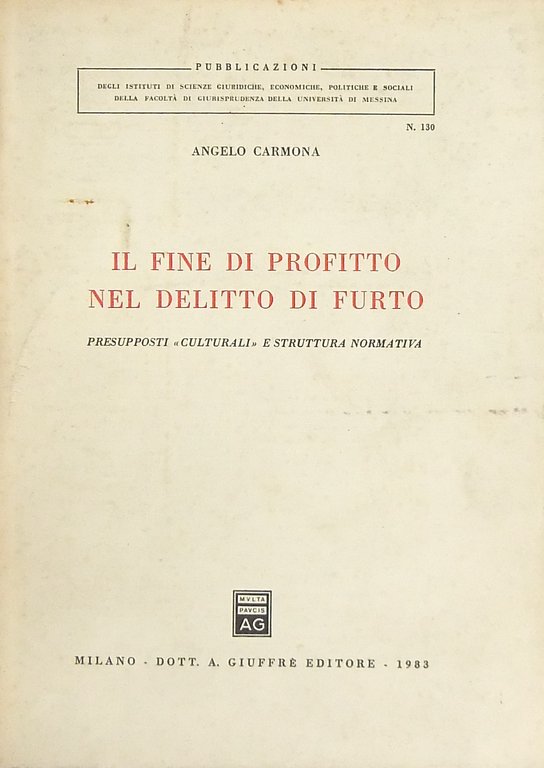 Il fine di profitto nel delitto di furto. Presupposti "culturali" … | Immagine Gallery 3