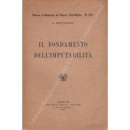 Il fondamento della imputabilità