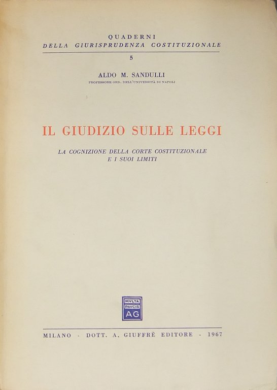 Il giudizio sulle leggi. La cognizione della Corte Costituzionale e … | Immagine Gallery 2
