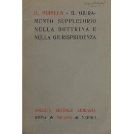 Il giuramento suppletorio nella dottrina e nella giurisprudenza