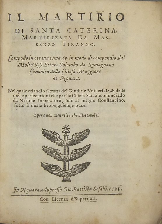 Il martirio di Santa Caterina, martirizzata da Massenzo tiranno. Composto … | Immagine Gallery 2