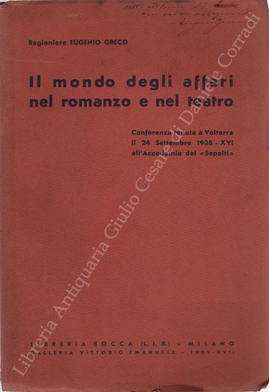 Il mondo degli affari nel romanzo e nel teatro. Conferenza … | Immagine Gallery 2