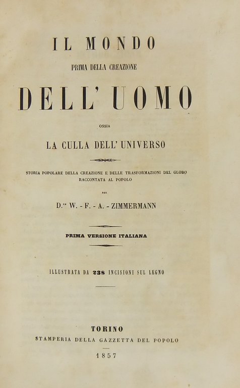 Il mondo prima della creazione dell'uomo ossia La culla dell'universo … | Immagine Gallery 2