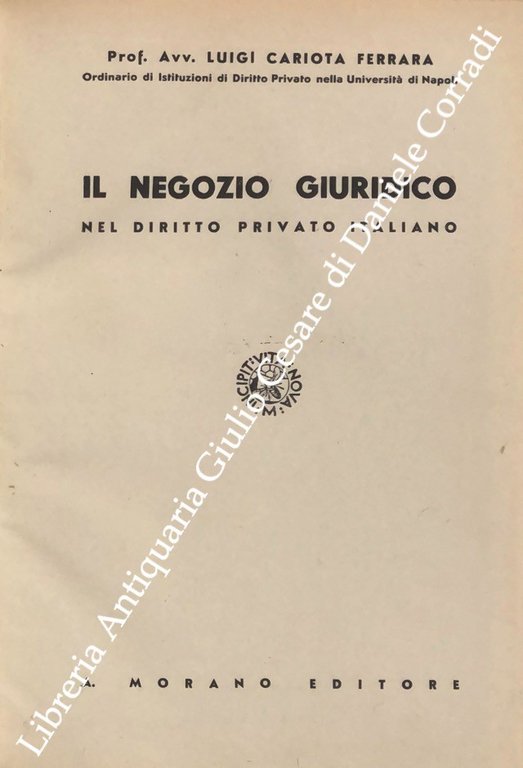 Il negozio giuridico nel diritto privato italiano | Immagine Gallery 2