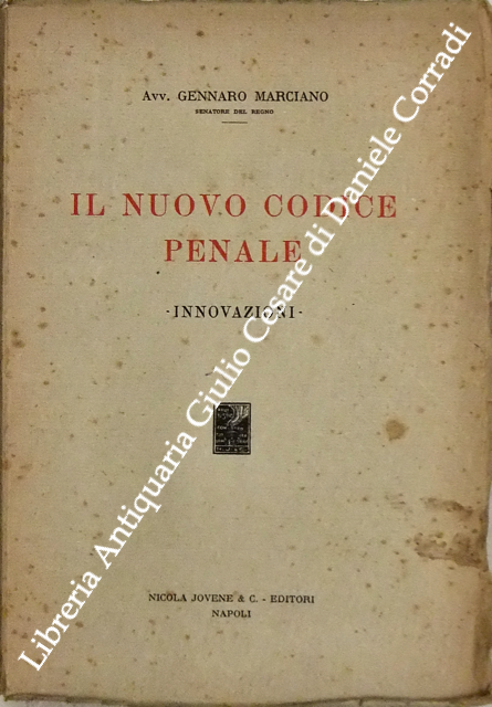 Il nuovo codice penale. (Innovazioni) | Immagine principale