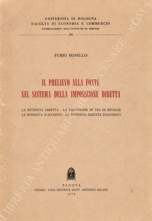 Il prelievo alla fonte nel sistema della imposizione diretta. La … | Immagine Gallery 2