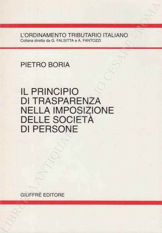 Il principio di trasparenza nella imposizione delle società di persone | Immagine Gallery 2