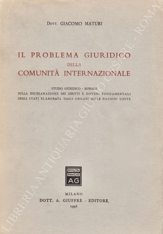 Il problema giuridico della comunità internazionale. Studio giuridico-morale sulla dichiarazione … | Immagine Gallery 2