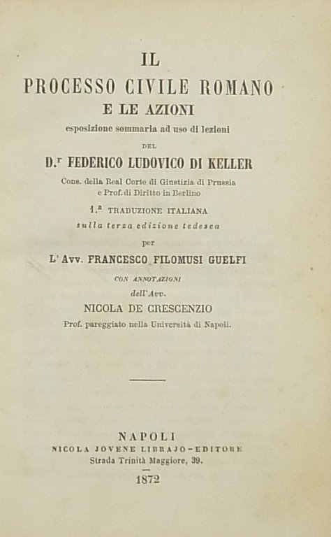 Il processo civile romano e le azioni. Esposizione sommaria ad … | Immagine Gallery 2