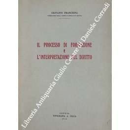 Il processo di formazione e l'interpretazione del diritto
