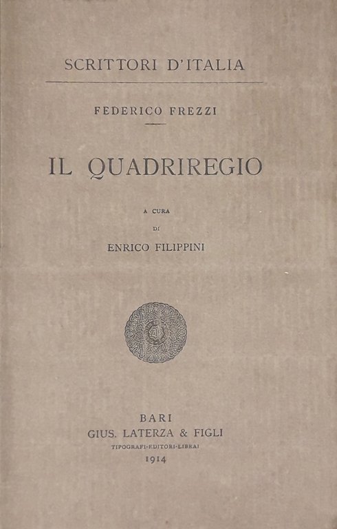 Il quadriregio. A cura di Enrico Filippini | Immagine Gallery 2