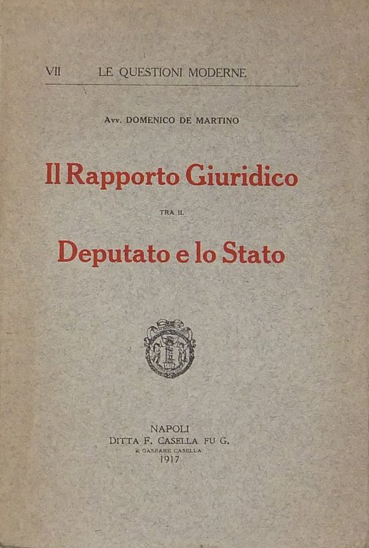 Il rapporto giuridico tra il Deputato e lo Stato | Immagine Gallery 2