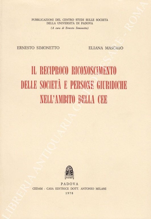 Il reciproco riconoscimento delle società e persone giuridiche nell'ambito della … | Immagine Gallery 2