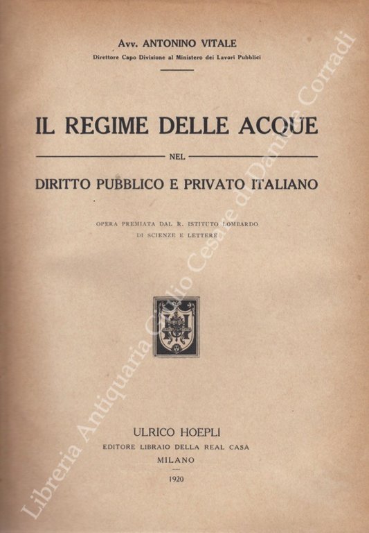 Il regime delle acque nel diritto pubblico e privato italiano | Immagine Gallery 2
