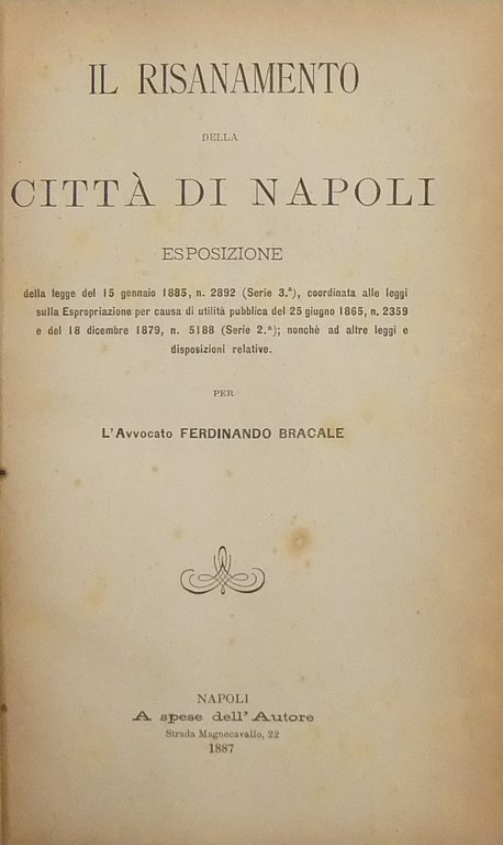 Il risanamento della città di Napoli. Esposizione | Immagine Gallery 2