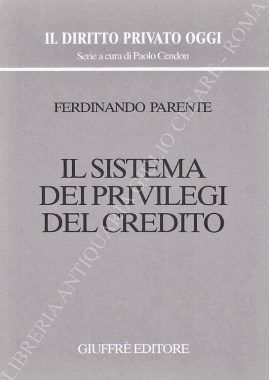 Il sistema dei privilegi del credito | Immagine Gallery 2