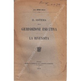 Il sistema della giurisdizione esecutiva. La rivendita