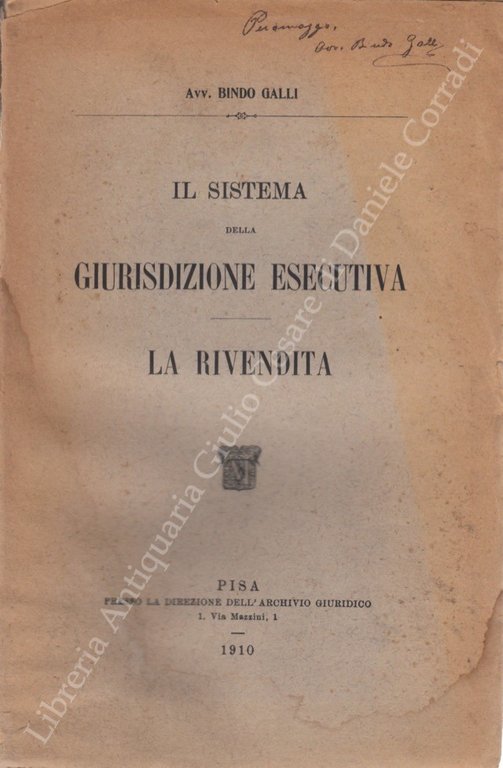 Il sistema della giurisdizione esecutiva. La rivendita | Immagine Gallery 2